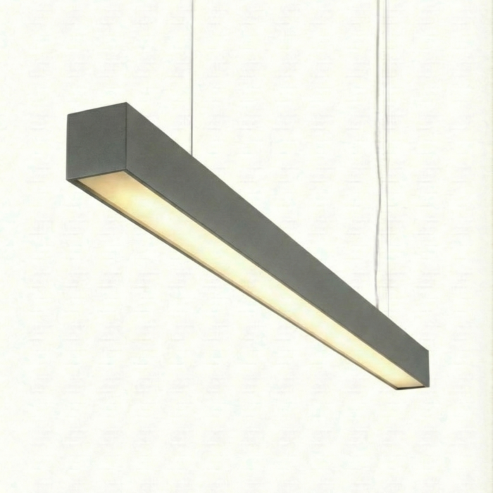 120cm 40w Antrasit Kasa Linear Led | Ofis, Mağaza, Ev, Otel, Plaza, Hastane Aydınlatma