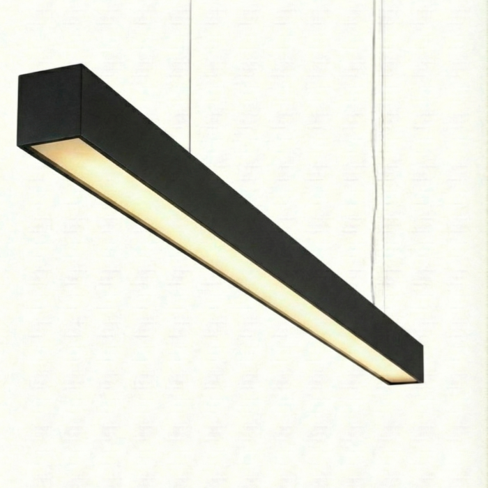 150cm 60w Siyah Kasa Linear Led | Ofis, Mağaza, Ev, Otel, Plaza, Hastane Aydınlatma